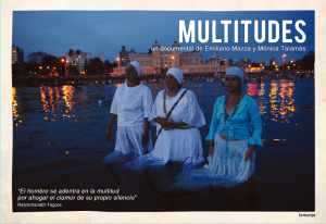 El documental Multitudes se proyectará en el Paraninfo de la UdelaR 