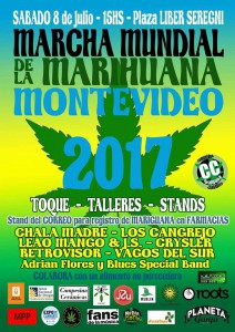Marcha Mundial de la Marihuana Montevideo 2017